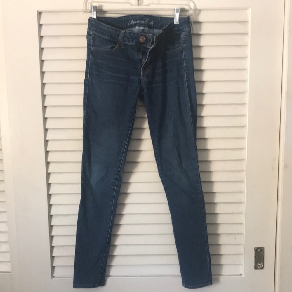American Eagle Outfitters Women's Blue Skinny Jeans